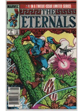 Eternals 4 Marvel Comics 1986 VF+ 8.5 Newsstand Limited Series
